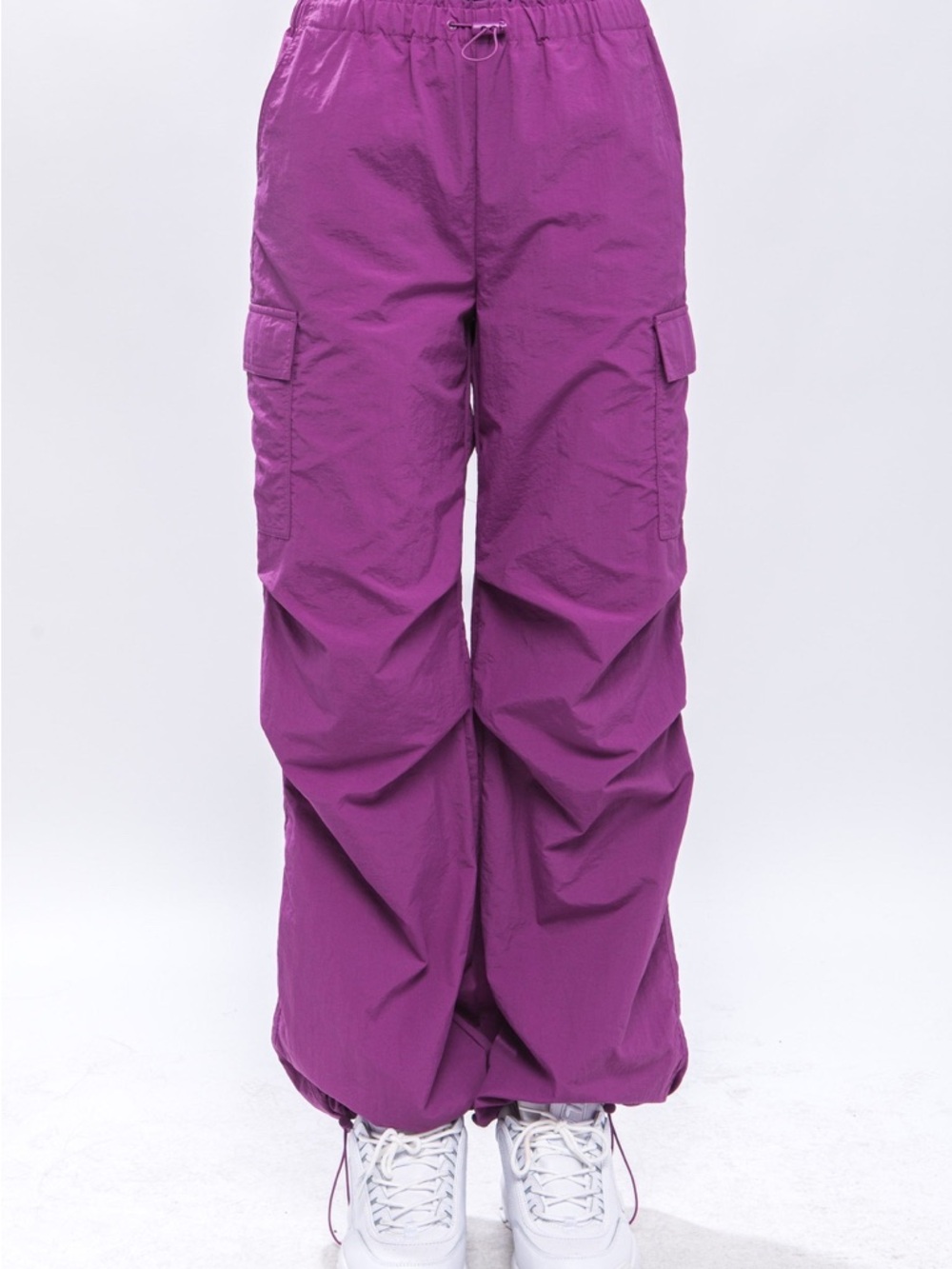 Love Tree Purple Cargo Track Pants